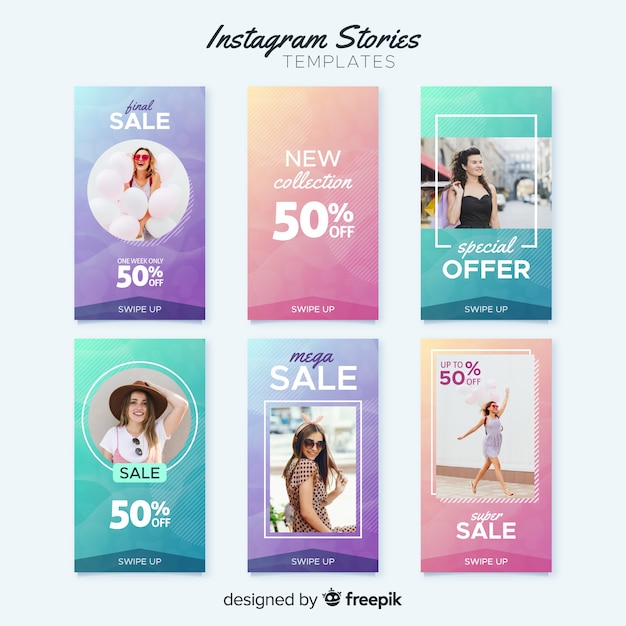 Instagram stories template