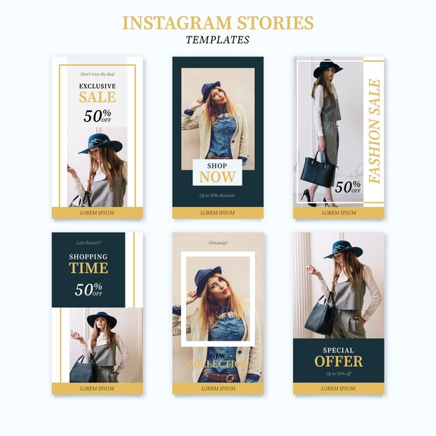 Instagram stories template