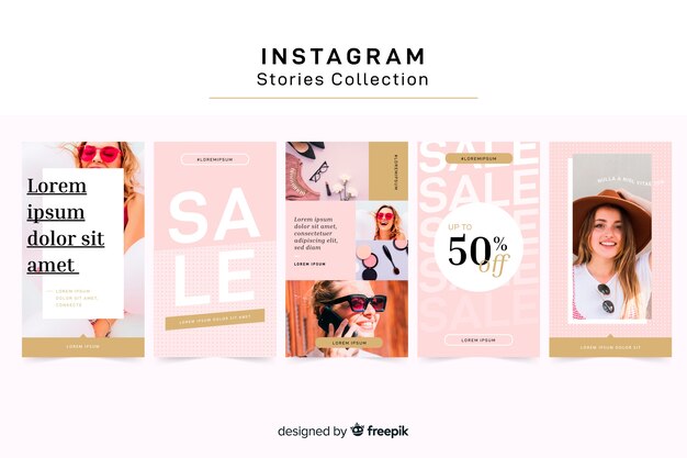 Instagram stories template