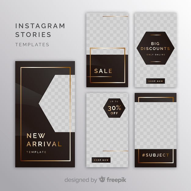 Modelli di storie di instagram con cornice vuota