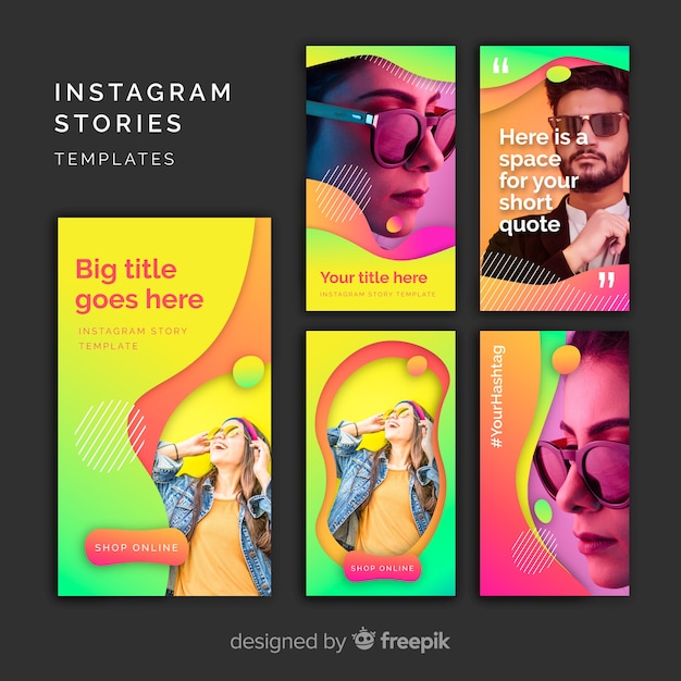 Instagram stories templates