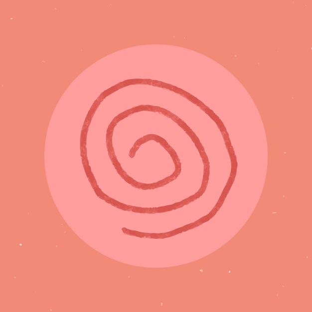 Free vector instagram story highlight spiral icon vector