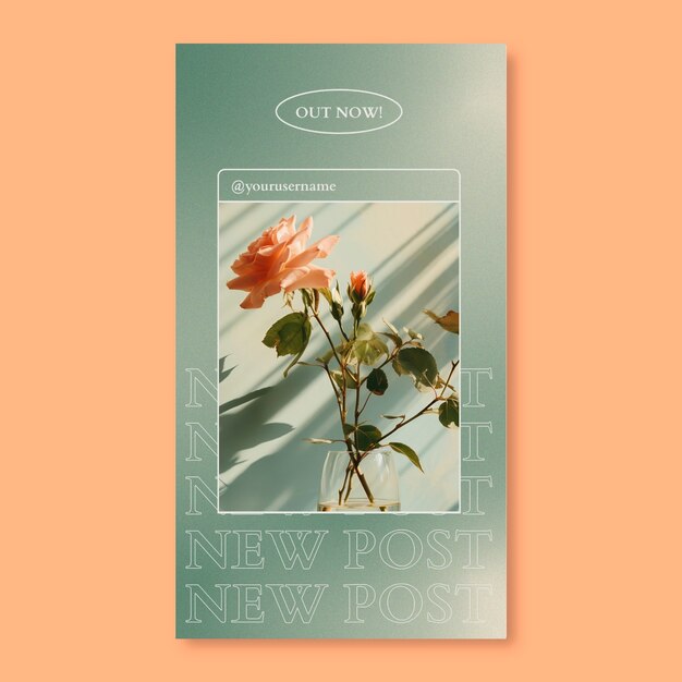 Instagram story template design