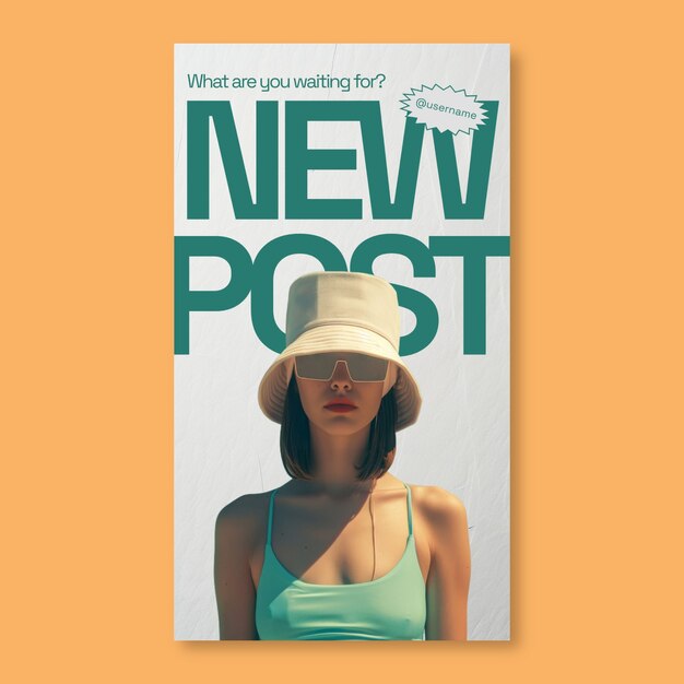 Instagram story template design