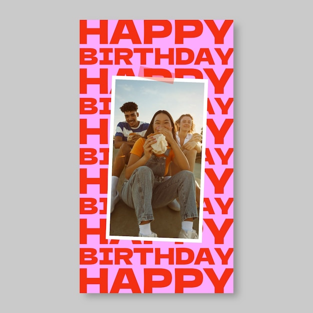 Instagram story template design