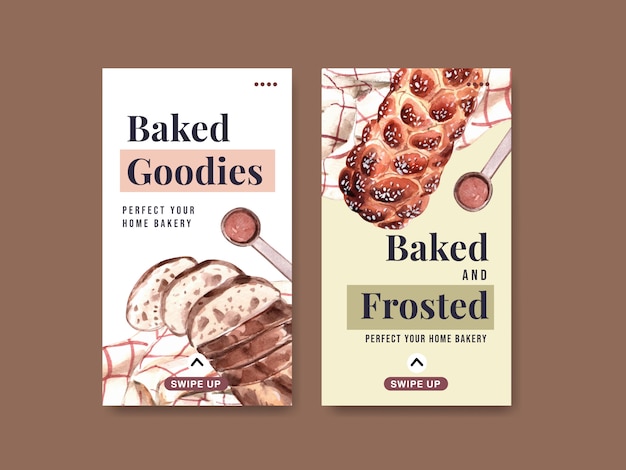 Instagram templates for bakery sales