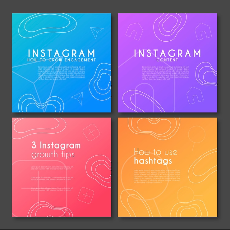Free Vector instagram tips and tricks in gradient