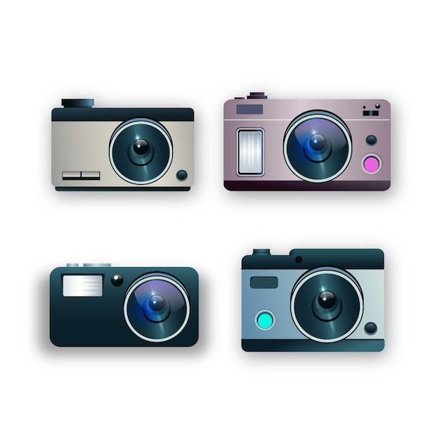 Free vector instant camera collection