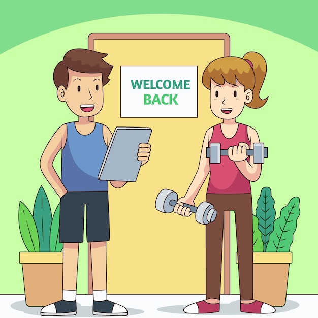 Instructor welcomes back to classes