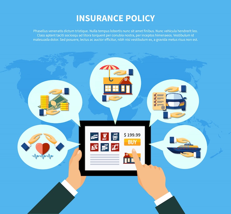 Free Vector insurance policy services concept