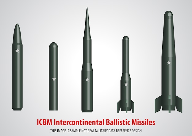 大陸間弾道ミサイル Icbm 3d プレミアムベクター 大陸間弾道ミサイル Icbm 3d プレミアムベクター