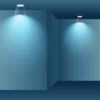 Free vector interior empty room