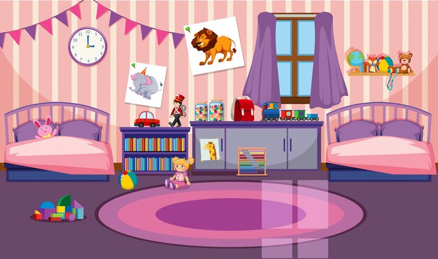 女の子部屋のインテリア