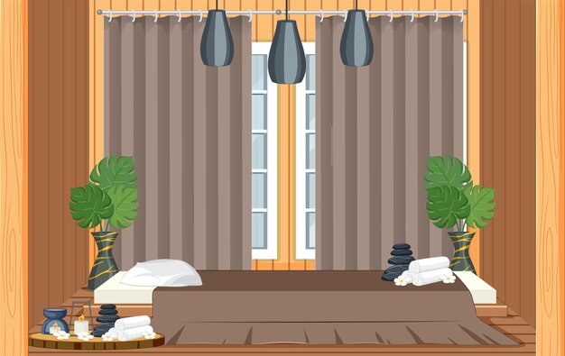 interior spa room scene