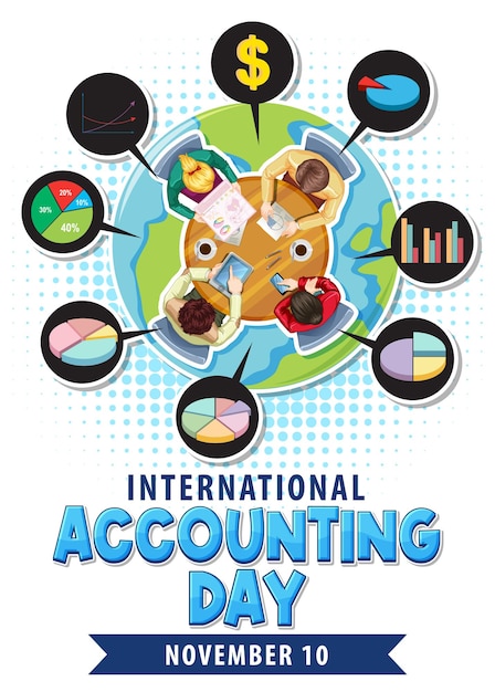 Free vector international accounting day logo design