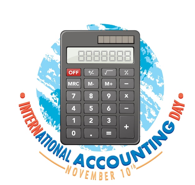 Free vector international accounting day poster design