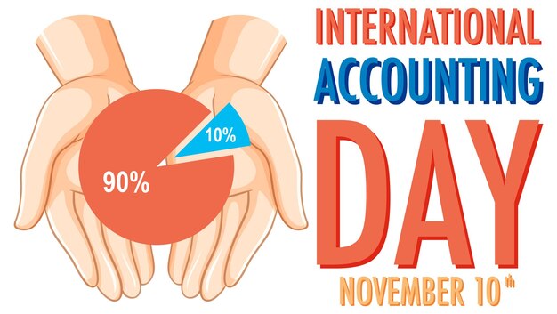 Free vector international accounting day poster design