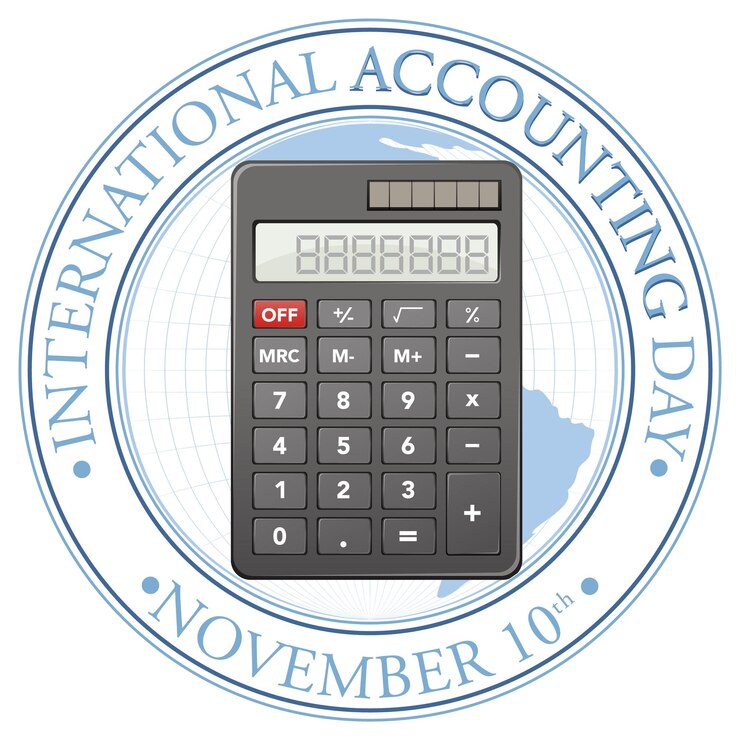 Free Vector international accounting day poster design