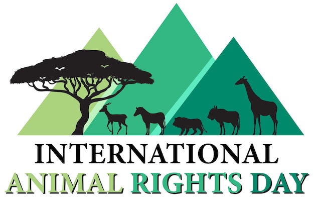 Free vector international animal rights day banner