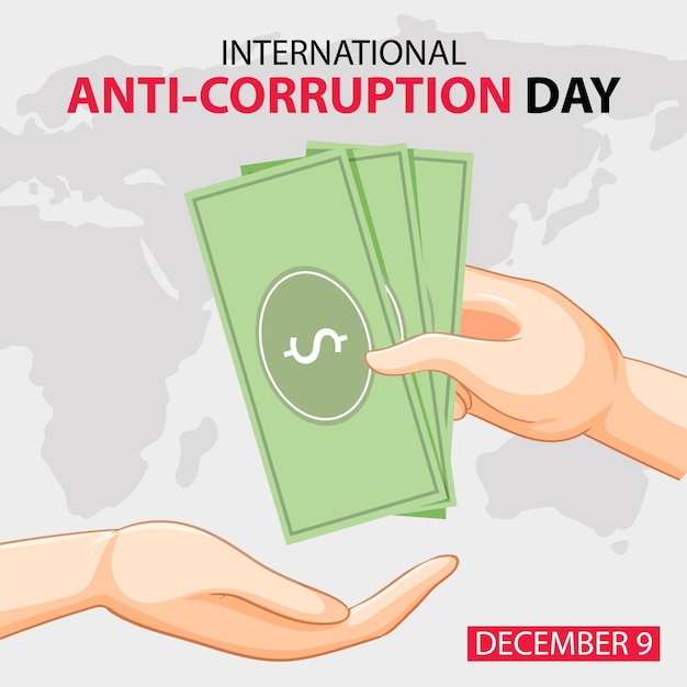 International anti corruption day december icon banner