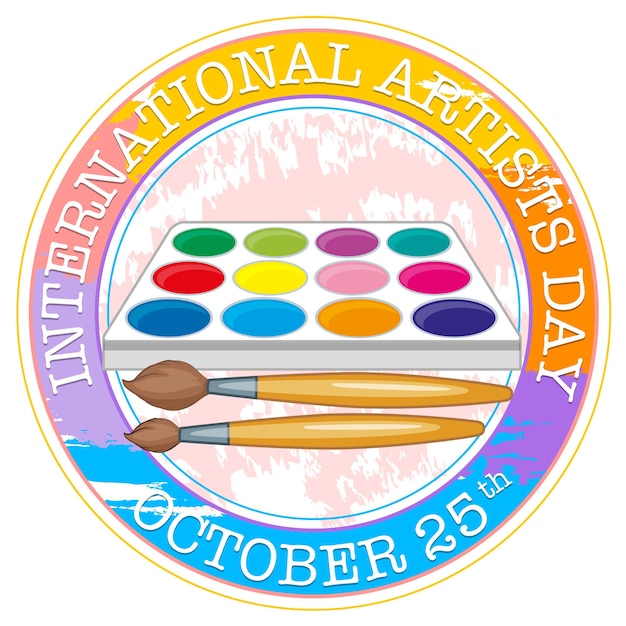 International artists day poster design