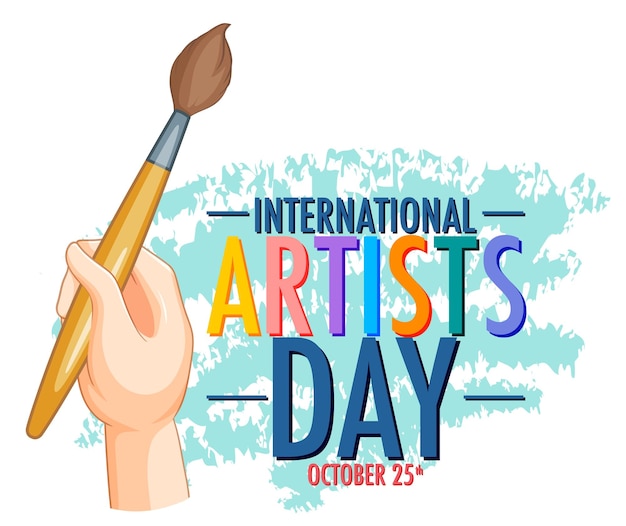 International artists day poster design