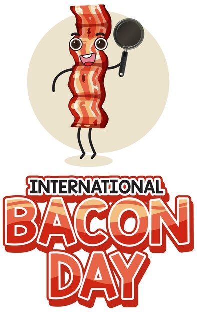 Дизайн плаката международного дня бекона