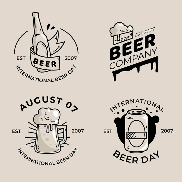 Набор значков Международного дня пива