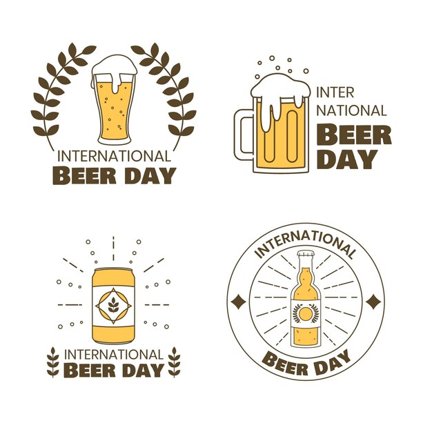 International beer day badges
