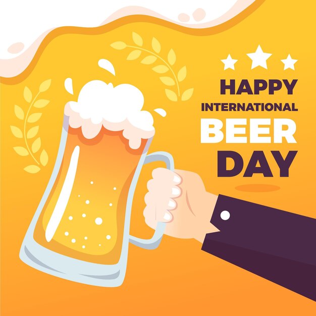 International beer day concept