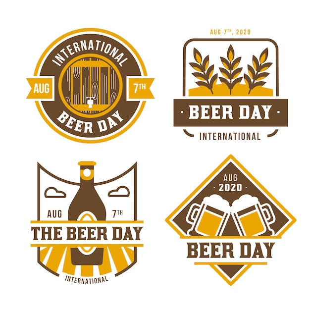 International beer day labels collection
