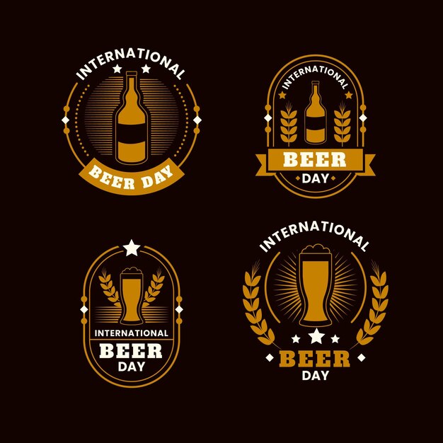 International beer day labels collection