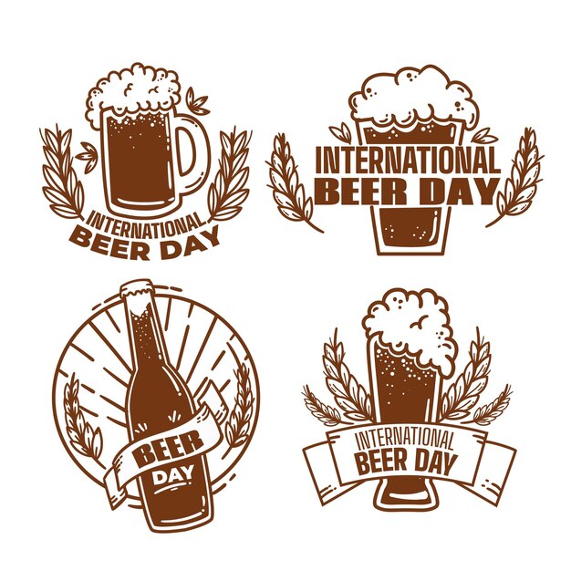 International beer day labels