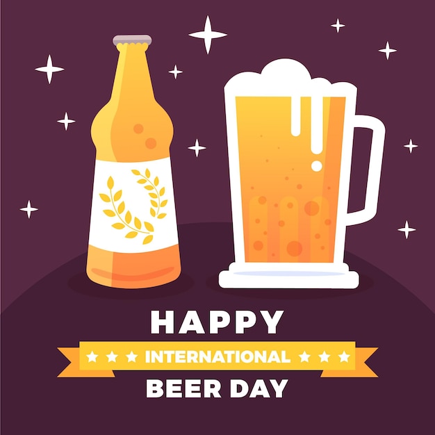 Free vector international beer day