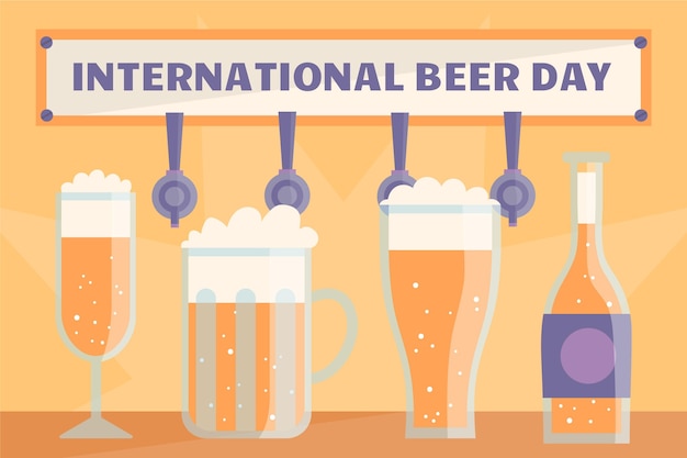 Free vector international beer day