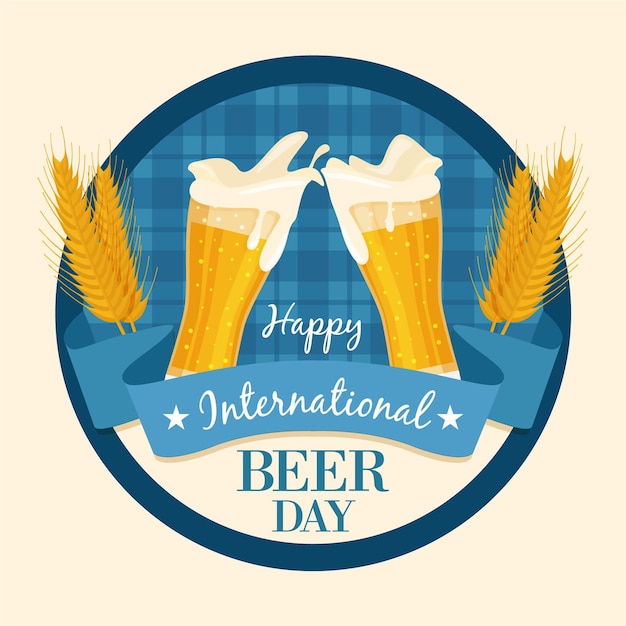 Free vector international beer day