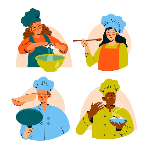 International chefs day illustration