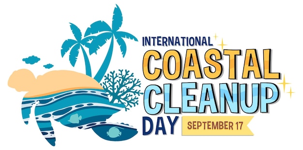 International coastal cleanup day banner design