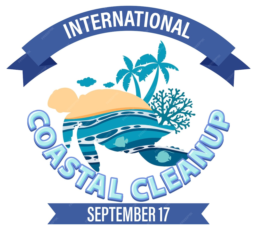 Free Vector International coastal cleanup day banner design