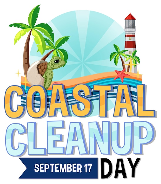 International coastal cleanup day banner design