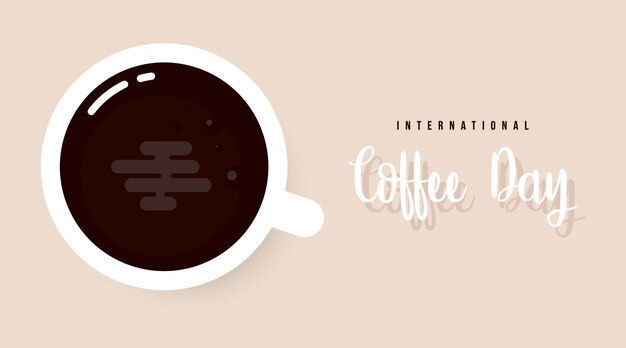 グランジスタイルでコーヒーの壁紙 無料のベクター