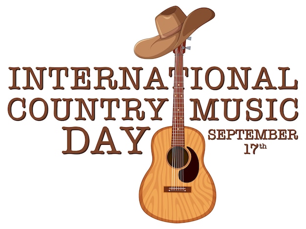 Free vector international country music day