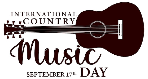 Free vector international country music day