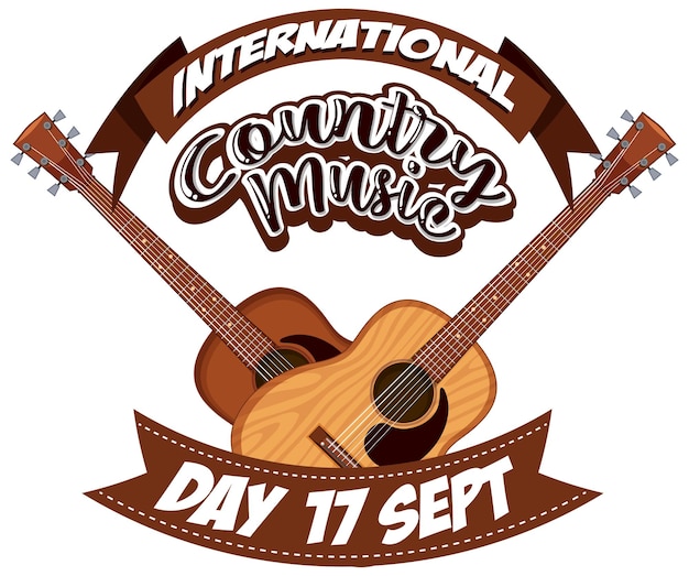 Poster di musica country internazionale