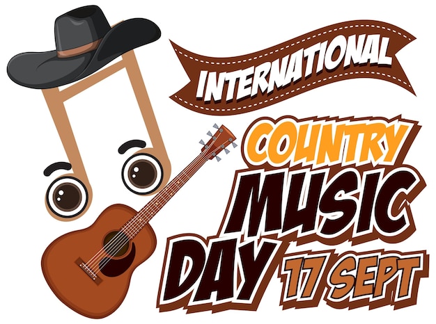 Poster di musica country internazionale