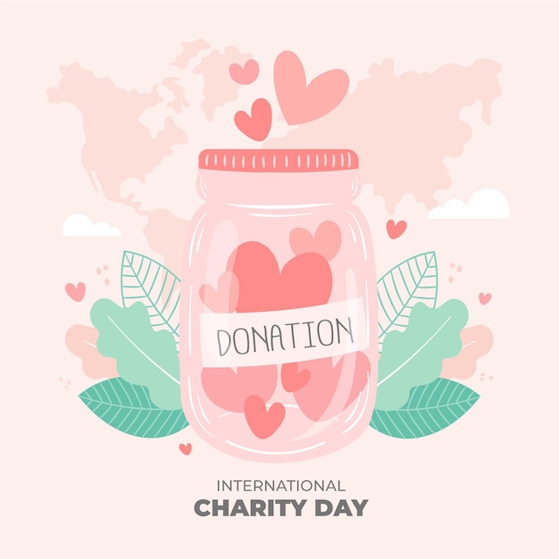 Free vector international day of charity
