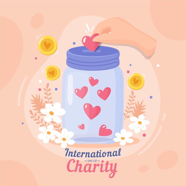 Free vector international day of charity