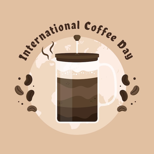 International day of coffee concept