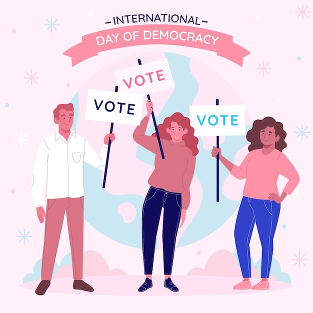 International day of democracy concept