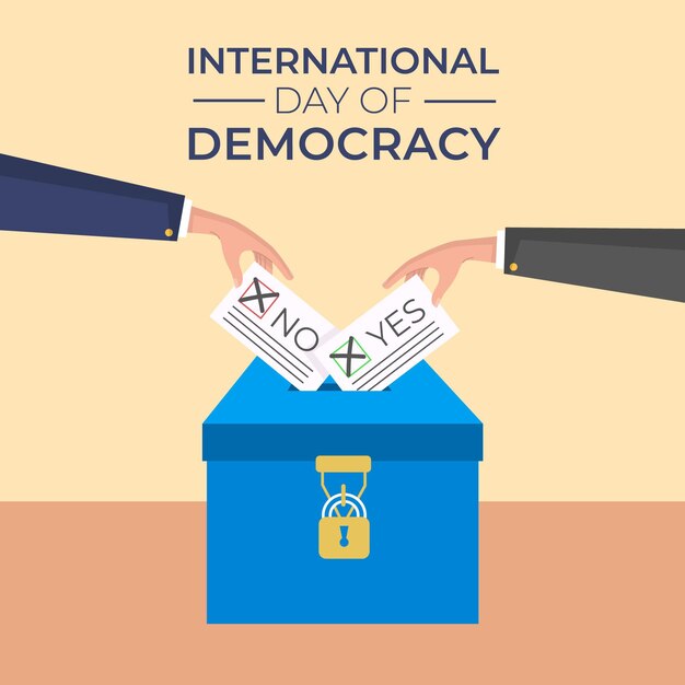 国際民主主義の日コンセプト
